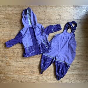 Lupilu rain coat and overalls